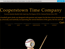 Tablet Screenshot of cooperstowntime.com